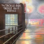 Watercolor of the Tackle Box on the old HB pier